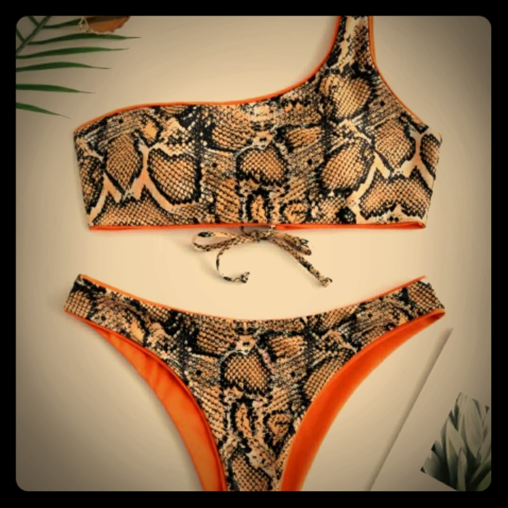 SOLD!!! Snakeskin Leopard print bikini